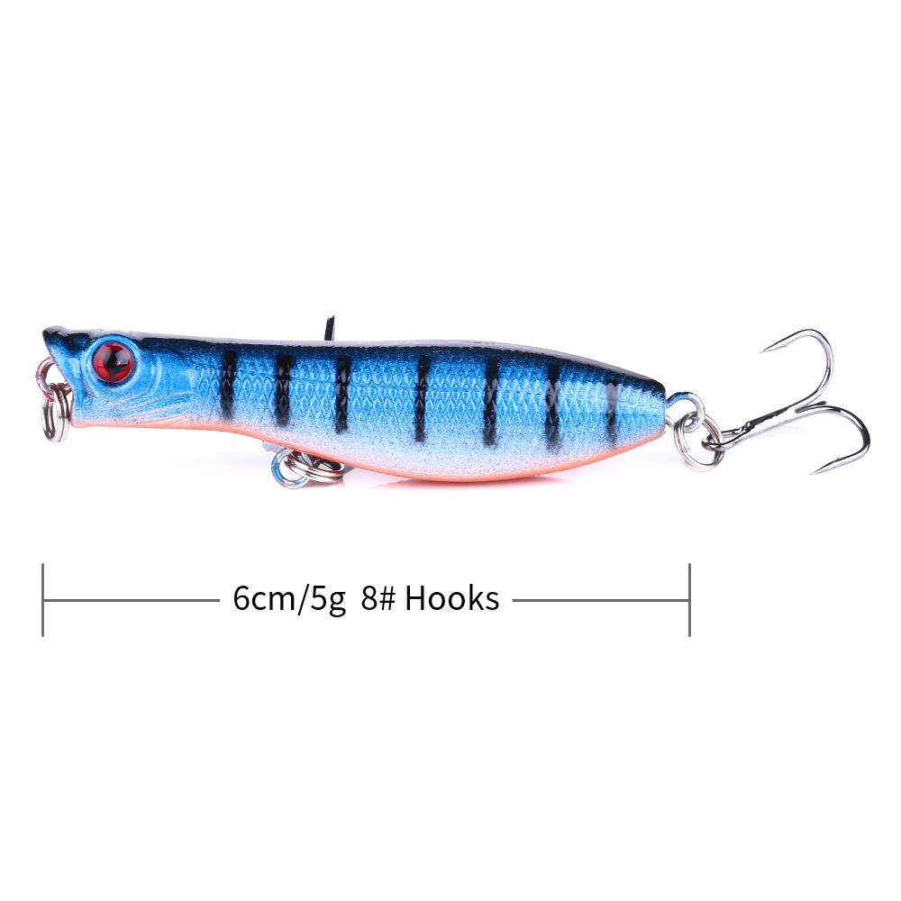 Hengjia 1pc Umpan Pancing Popper Apung Mini 60mm 5g