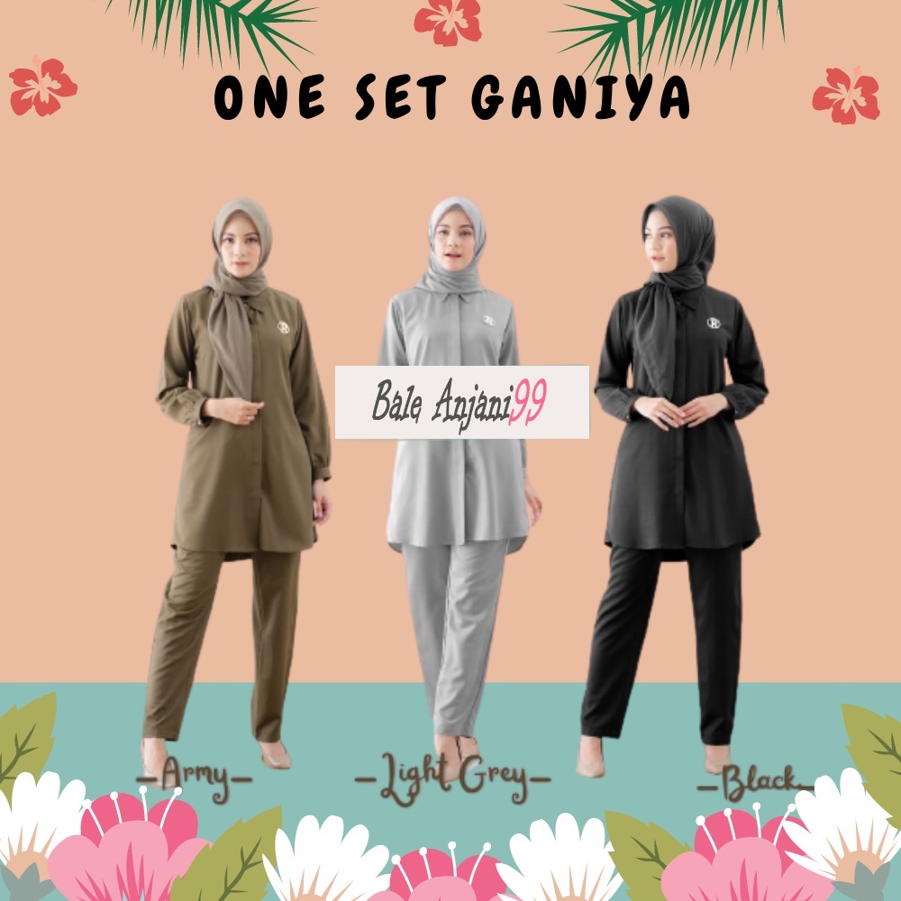 New Setelan Baju Atasan Kemeja Lengan Panjang Wanita Busui Friendly  Celana One set Baju Kerja Polos
