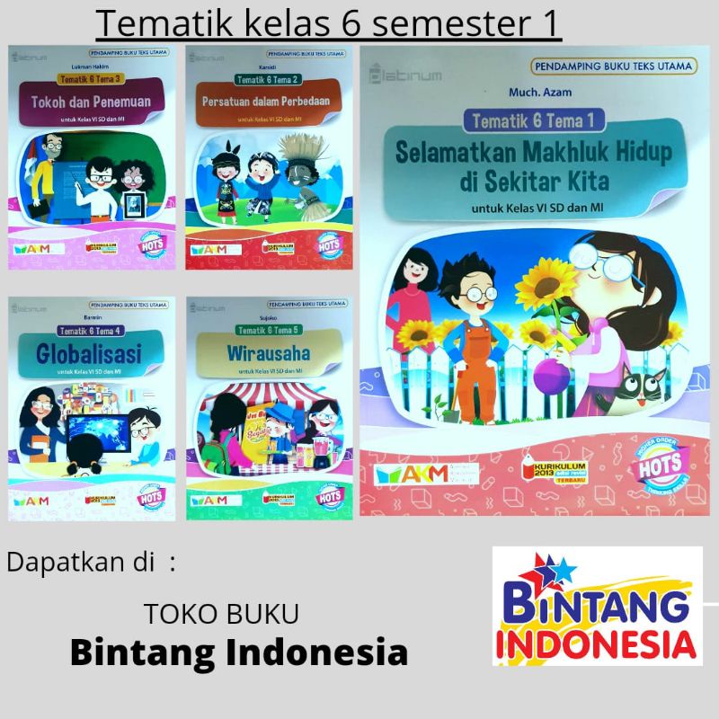 Platinum - Buku Pelajaran Tematik 6 Tema 1-5 SD Kurikulum 2013