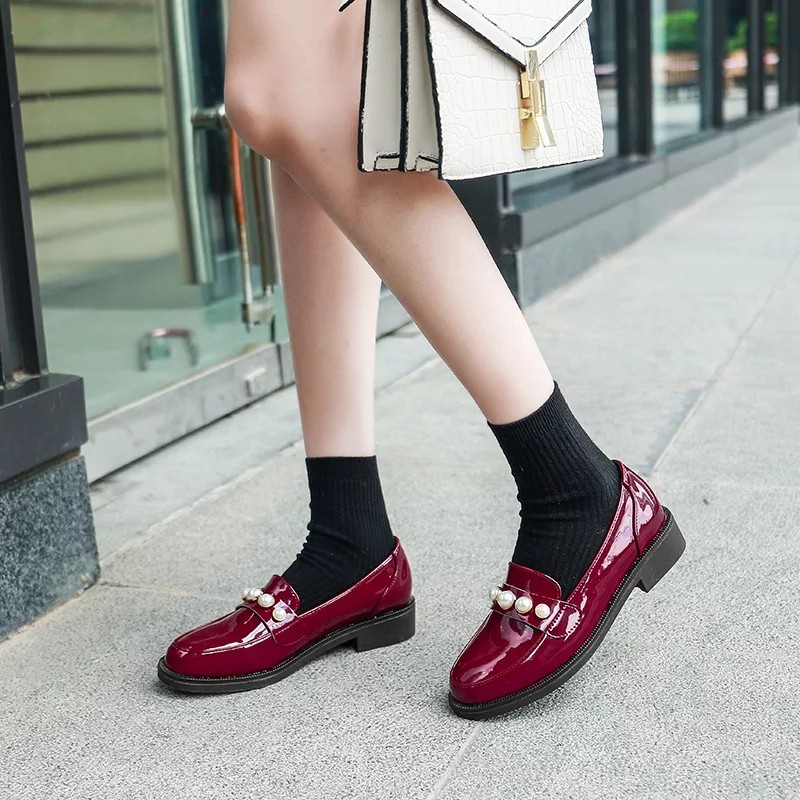 Sepatu Loafers Docmart Style Mutiara Premium series 0677