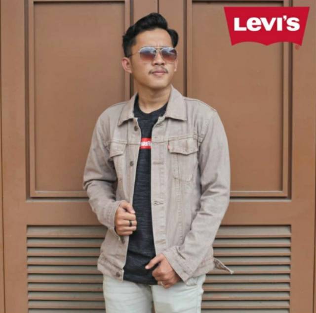 JACKET JEANS COWOK DEWASA / WARNA SANDWASH DAN LAIN NYA