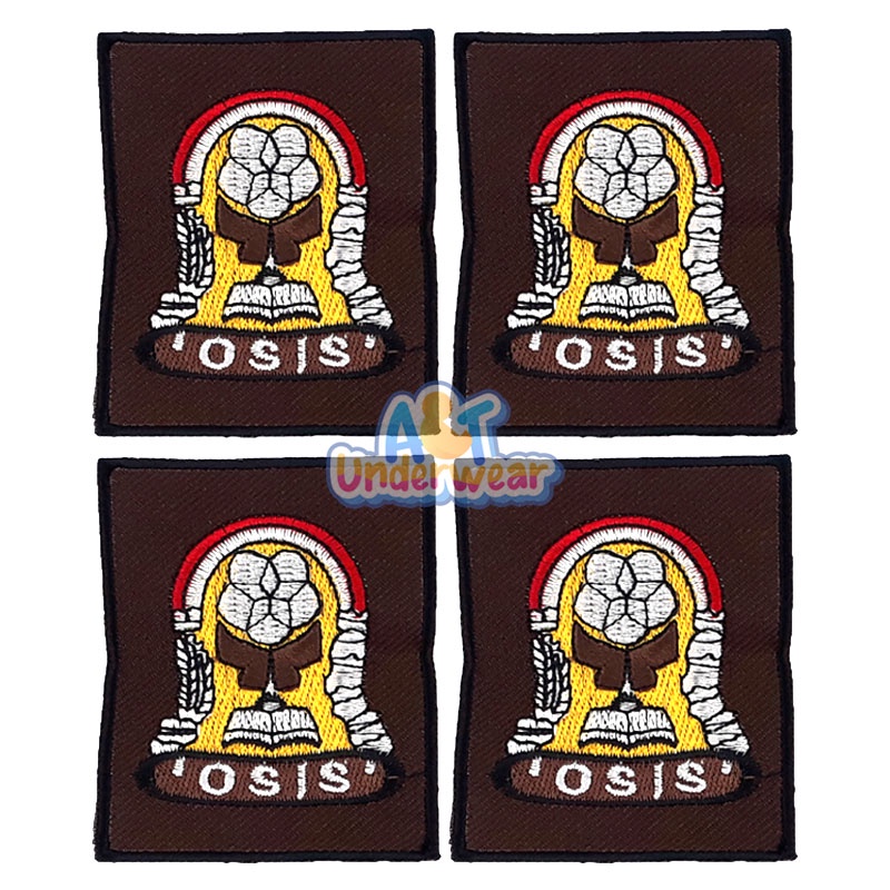 AT344-Badge OSIS SD SMP SMA Motif Bordir/Logo OSIS Bordir/Atribut Sekolah Bet