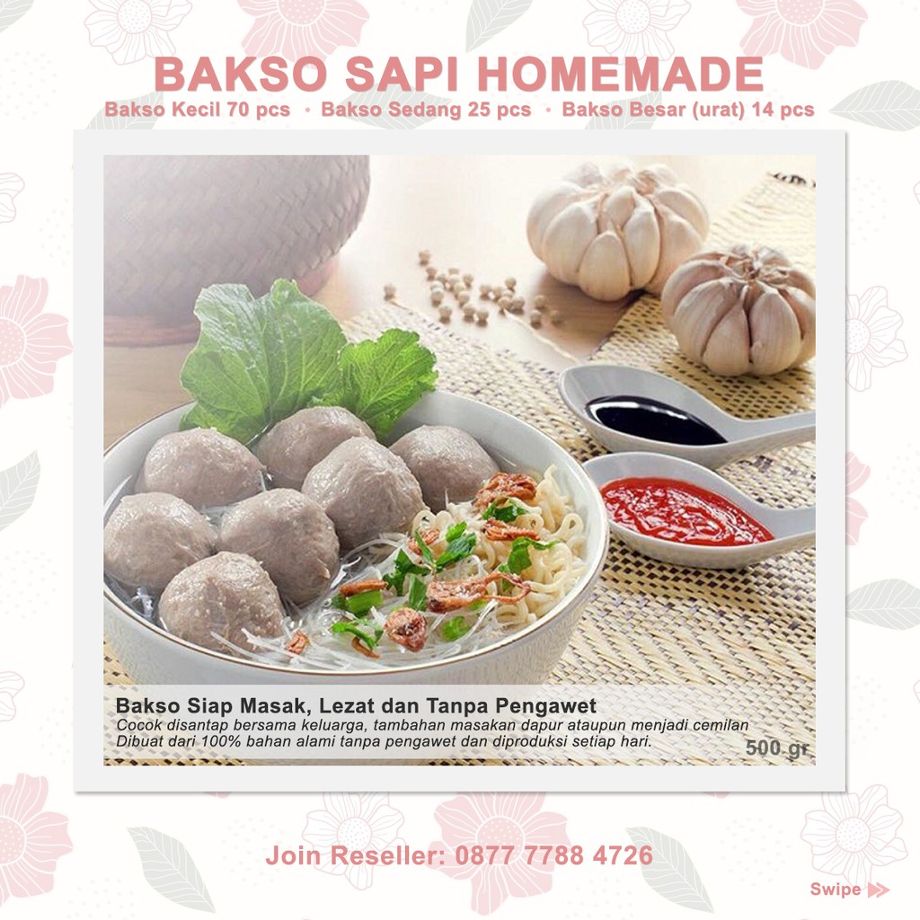 

Bakso Sapi Fresh Tanpa Pengawet