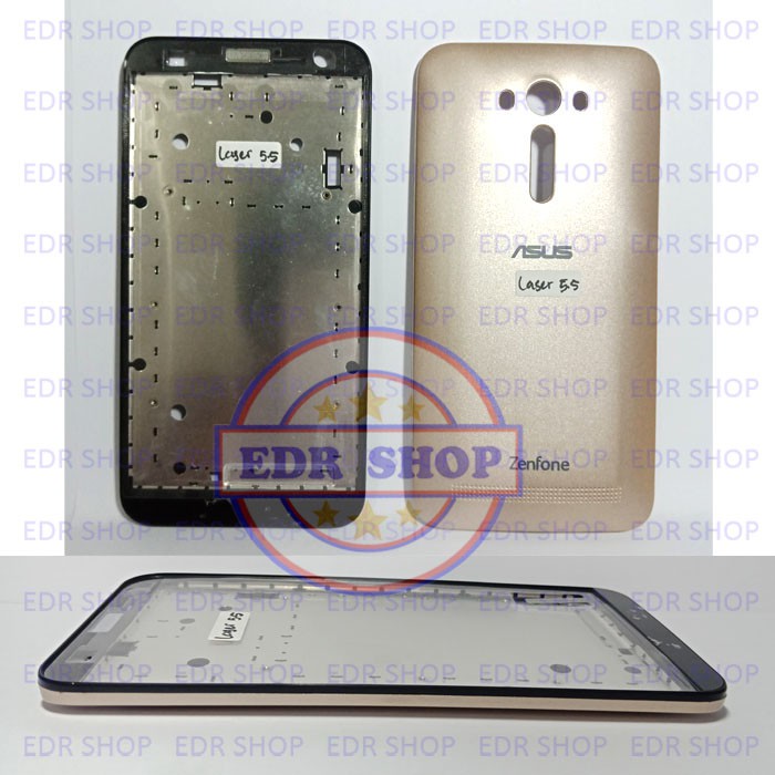 Casing Asus Zenfone 2 Laser 5.5 - ZE550KL Z00LD Z00LDD Kesing Housing Tatakan Lcd Dudukan Mesin Full