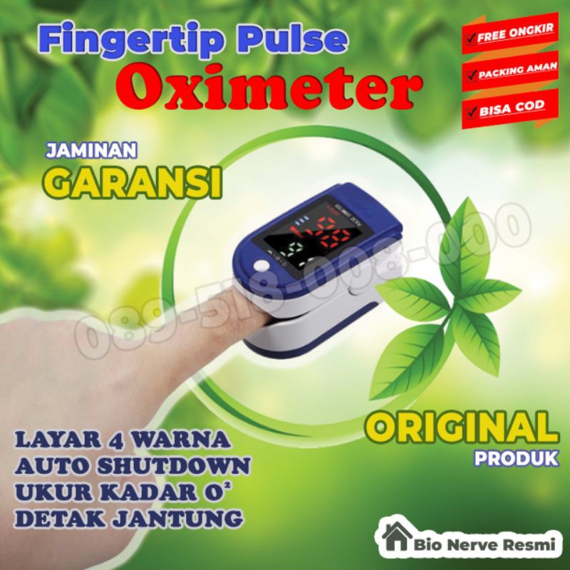 PROMO !!! BIO NERVEE ORIGINAL BPOM BIO NERVE INDONESIA ASLI OBAT HERBAL ALAMI SEGALA PENYAKIT-Oxymeter Pulse