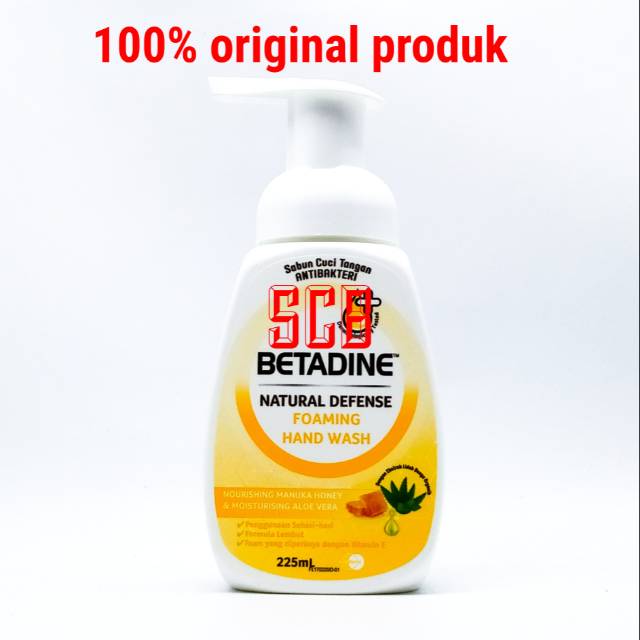 Betadine Natural Defence Hand Wash Nourishing Manuka Honey 225 ml (BOTOL)