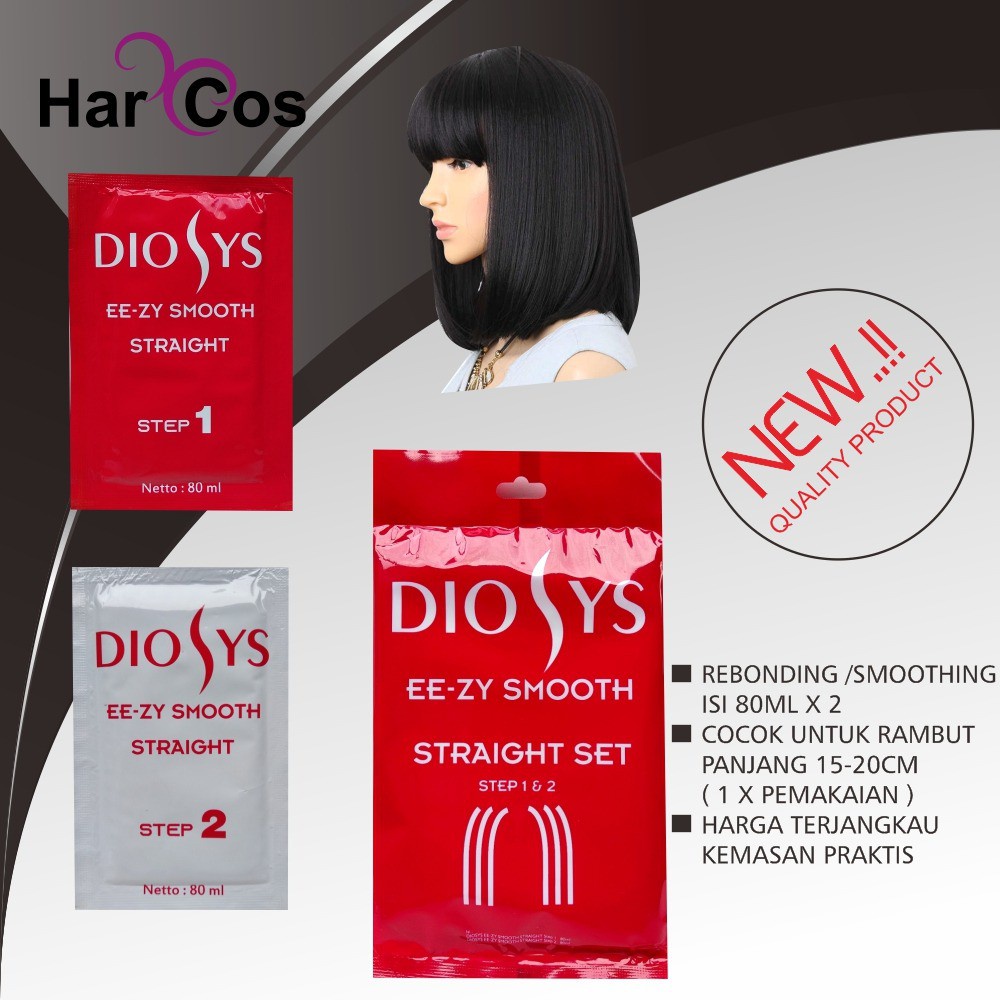 CS1  Y2000 Hair Straightening Smoothing / Pelurus Rambut Set Mini - 125mL x 2 | 500mL | Diosys Set Mini