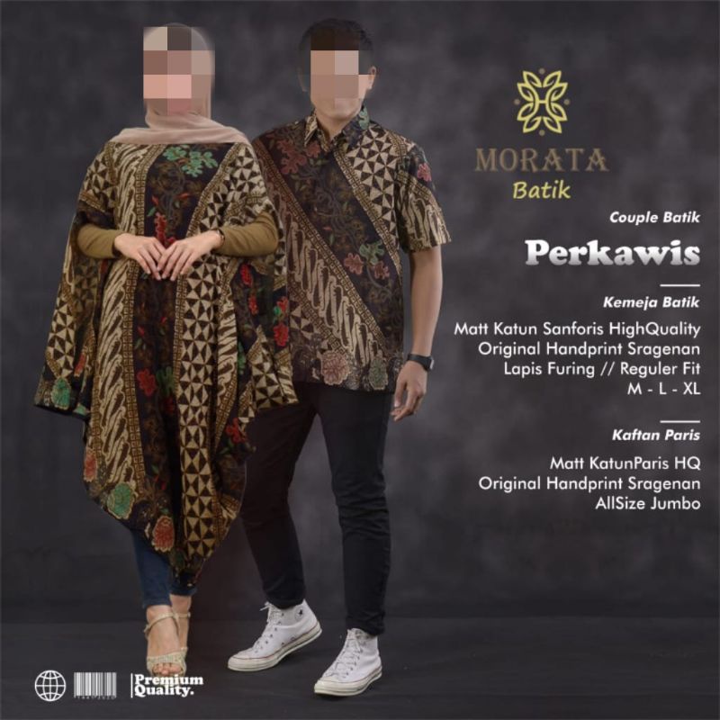 Couple Batik Kaftan & Kemeja Ori Morata BTC Solo