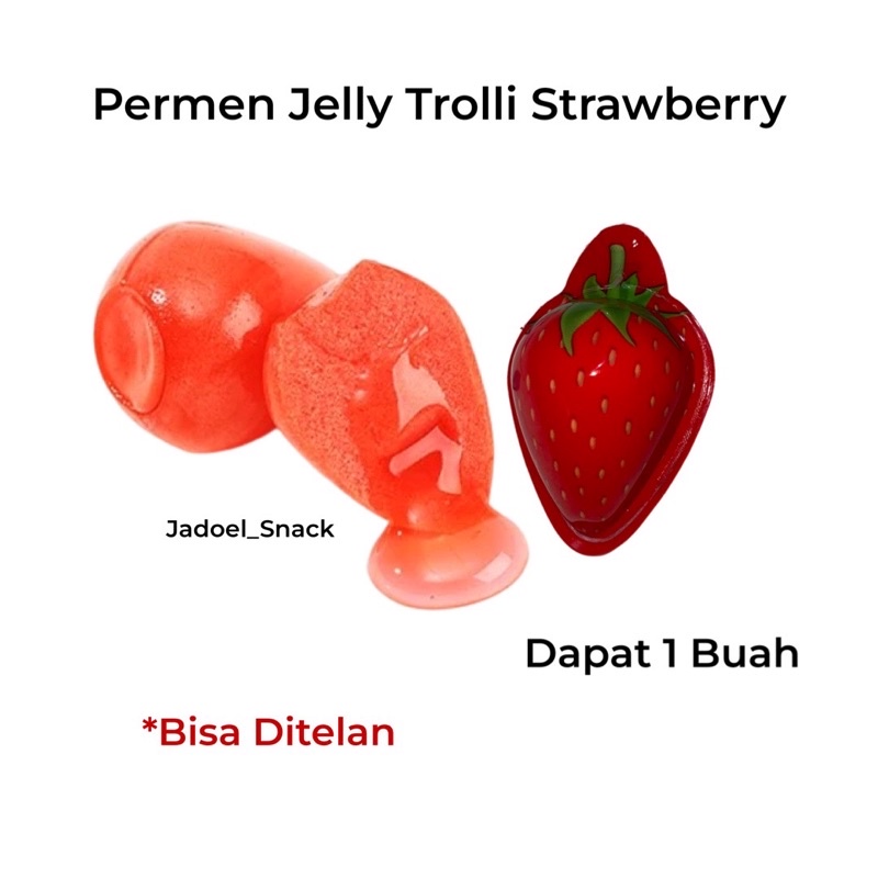 

Permen Lunak Strawberry isi 1 Pc Rasa Strawberry by Jadoelsnack