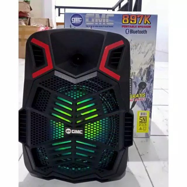 Speaker GMC 897K - 897J Portable bluetooth free mic