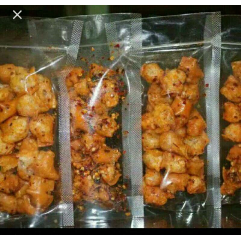 

siomay kering mini pedas cikruh daun jeruk