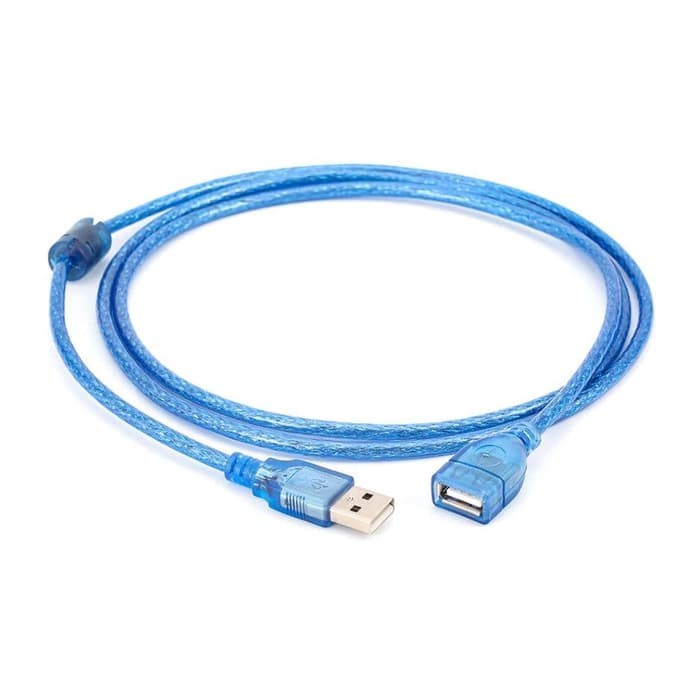 kabel USB 2.0 to extension 5meter transparan / kabel USB m to f 5meter transparan