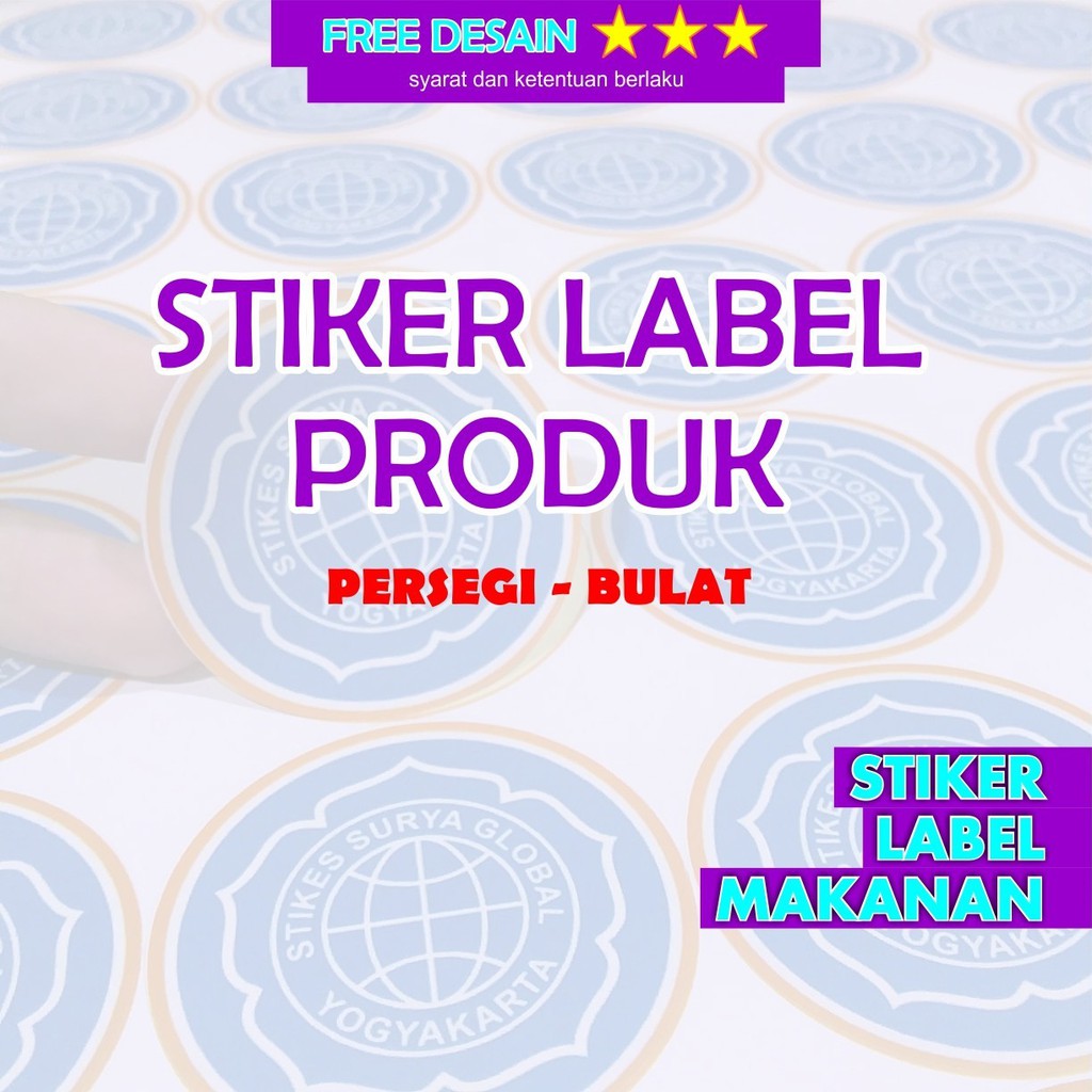 

Stiker Label Produk Makanan