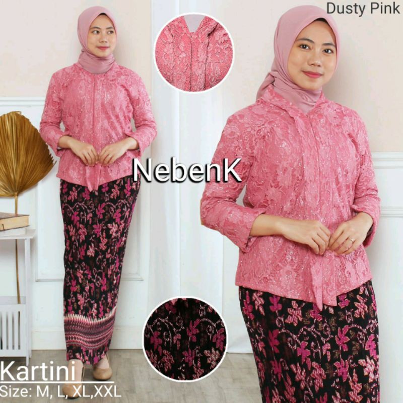 Kebaya Brukat Kartini Atasan Kebaya Floy Brukat Kartini Kebaya Wisuda Modern Best Seller-2