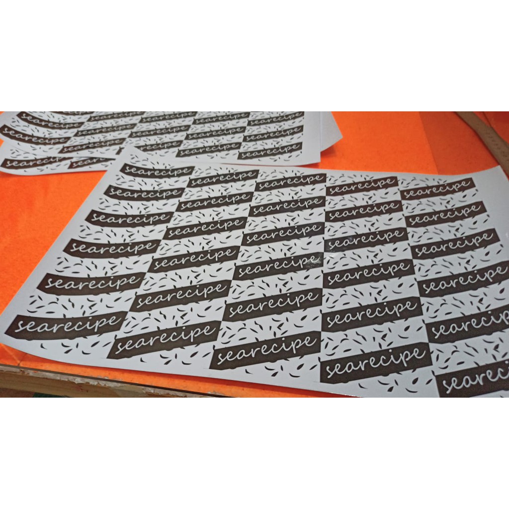 

Cetak Stiker Label Bahan Vinyl Ukuran A3