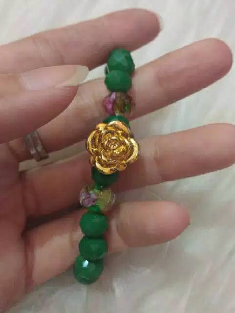 Gelang Manik Kristal Lampwork