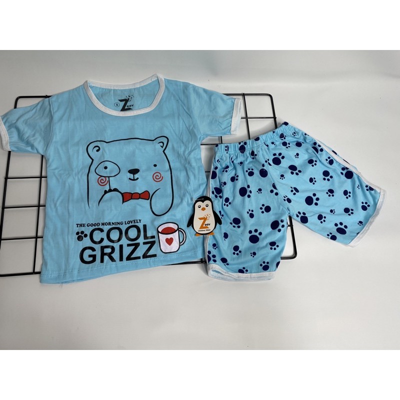 Setelan anak laki-laki (COOL GRIZZ)1-9 tahun