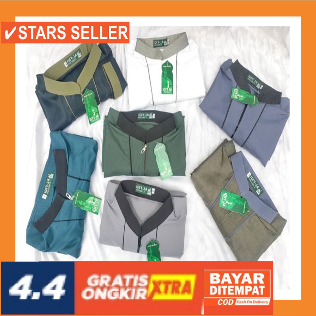 BAJU MUSLIM LEBARAN BARU IDUL FITRI  BUAT SHOLAT / Gamis Pria Model Bagus