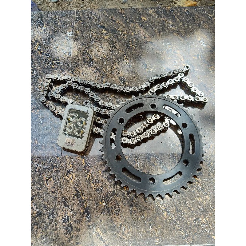 Rantai + Baut Gear + Gear Original CBR250RR