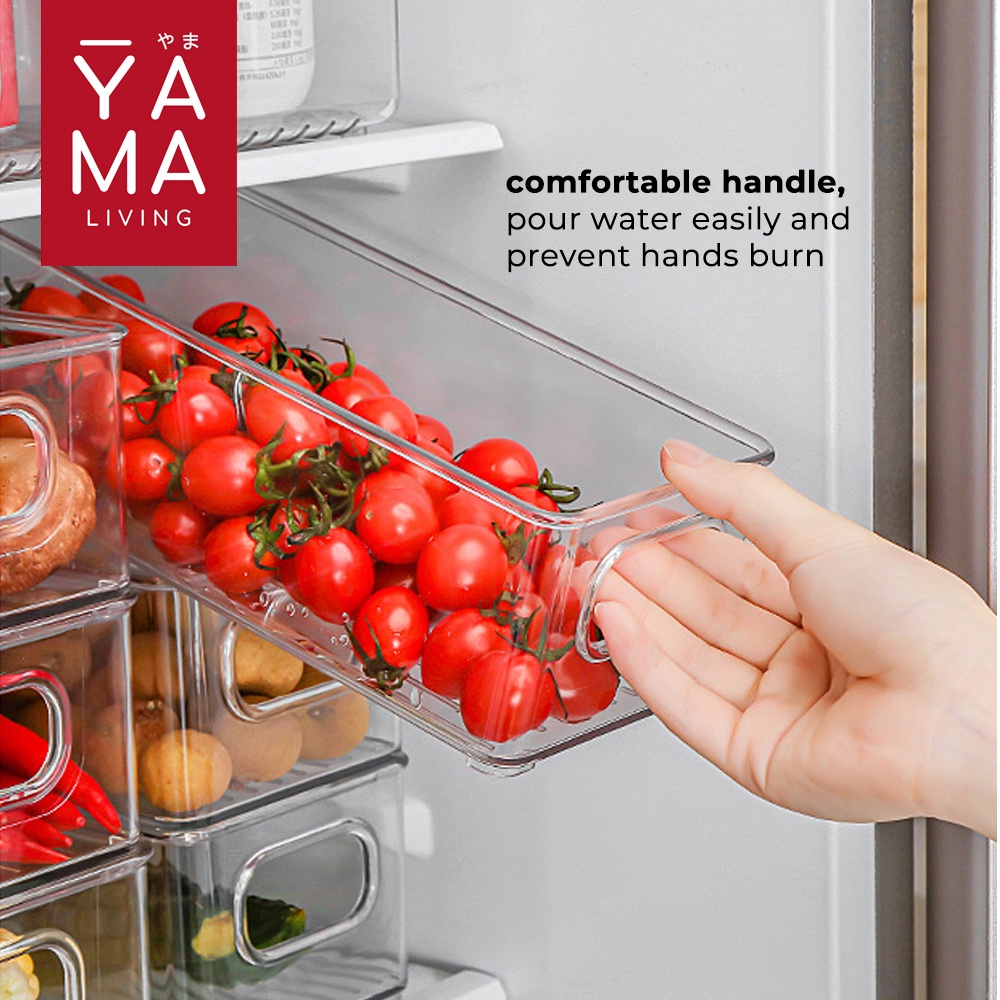 YAMA MARU Food Storage Organizer Kotak Kontainer Penyimpanan Makanan Kulkas Buah Sayur