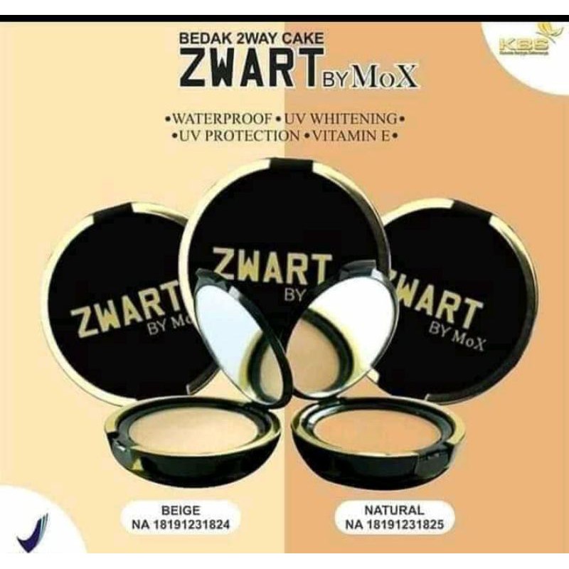 bedak zwart by Mox two way cake