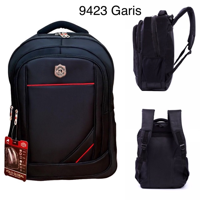 Tas Ransel Laptop Polo Global 18 Inch Pria Wanita