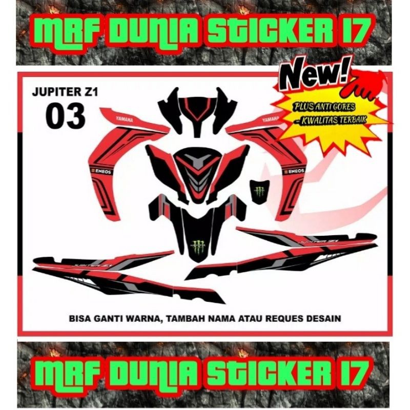 Sticker decal Jupiter Z1 Full Body Striping Jupiter Z1 Sticker Jupiter Z1 Sticker Jupiter Z1 03