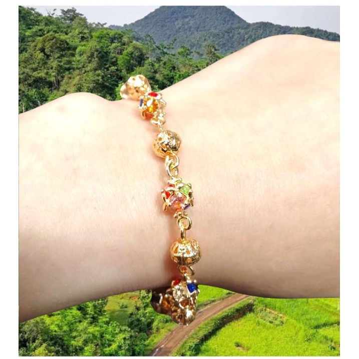 gelang tangan wanita //gelang lapis emas //perhiasan