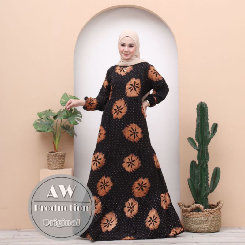 GAMIS RAYON PREMIUM MODEL SUSUN JUMBO LD120 BUSUI HOMEYDRESS MUSLIM KEKINIAN TERMURAH