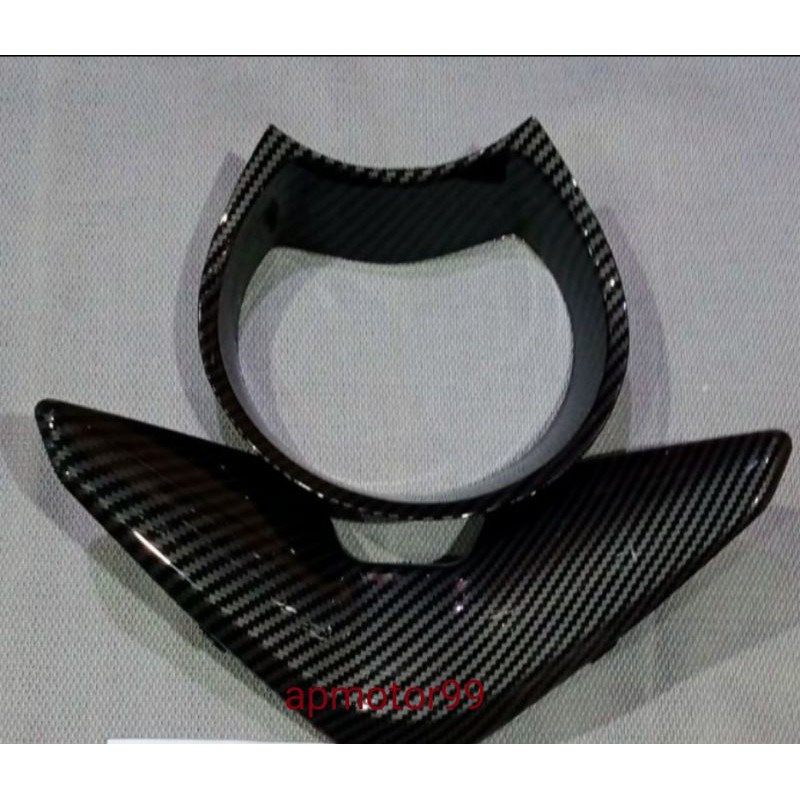 cover tutup karbon speedo meter dan cover tutup stang carbon Yamaha nmax old zoro