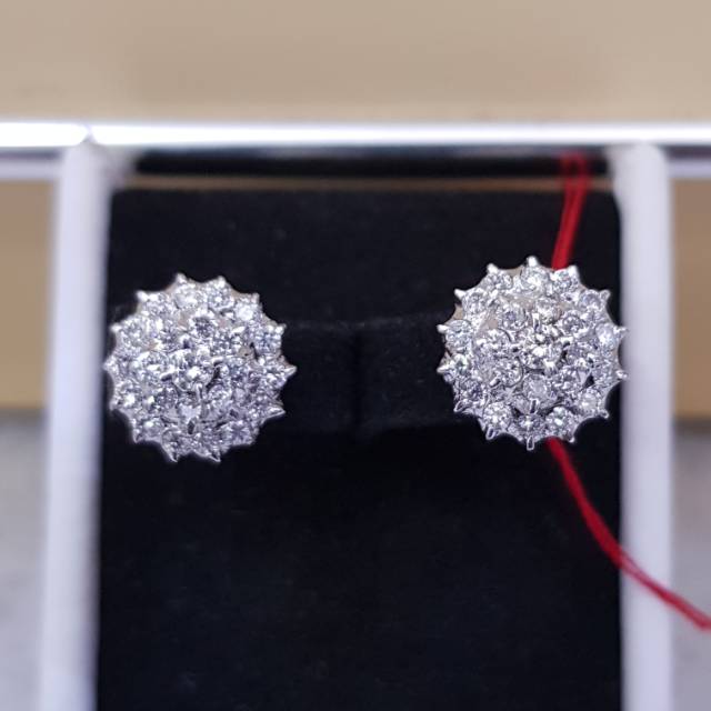 Anting emas berlian eropa asli 100%