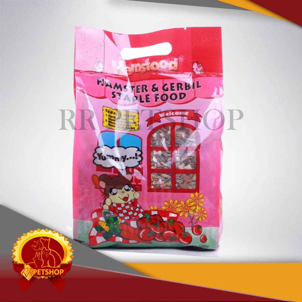 Makanan Hamster Hamsfood 1 Kg / Pop Corn Kuaci Biji Bijian Hamster 1Kg