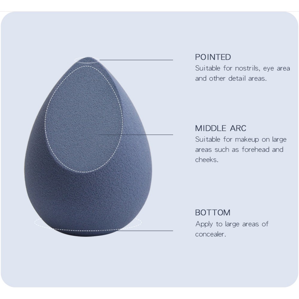 Original Maange 5pcs/kotak Spons Puff Makeup Lembut Untuk Wanita