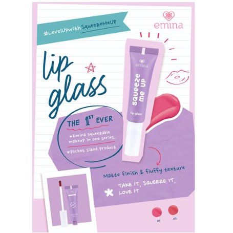 EMINA Squeeze Me Up Mascara | Browcara | Liquid Concealer | Lip Glass | Lip Glos | Lip Matte