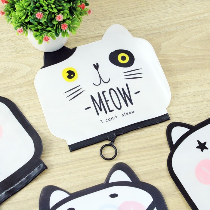 

Sale!!! Tempat Pensil Zipper Meow And Doggy Grosir Murah