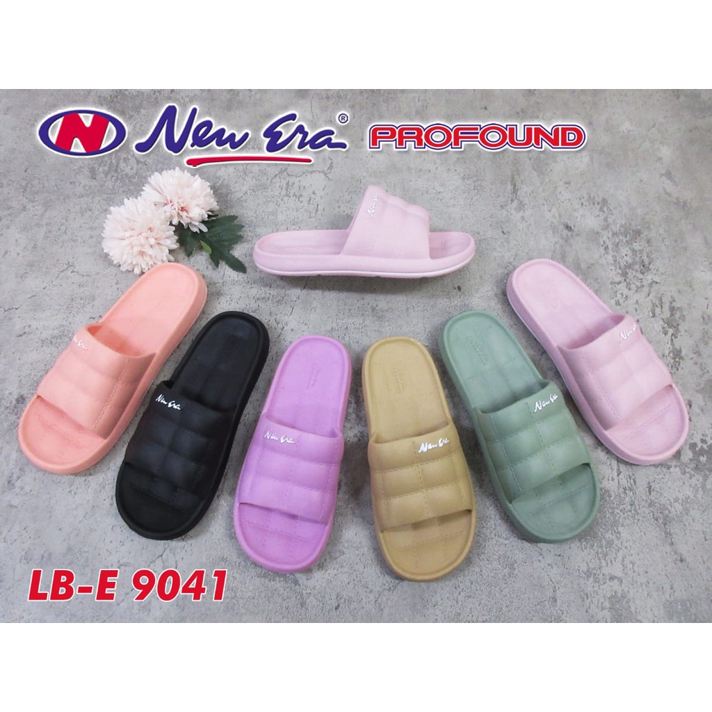 BB NEW ERA LB E 9041 Sandal Selop Karet Wanita Sendal Rumah Indoor Kamar Tidur Kamar Mandi Empuk