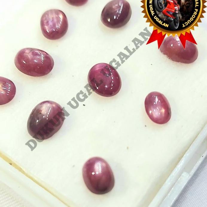 ❅ Batu Merah Delima MD Super HQ Istimewa Bahan Natural Ruby Star Koleksi Antik ➾