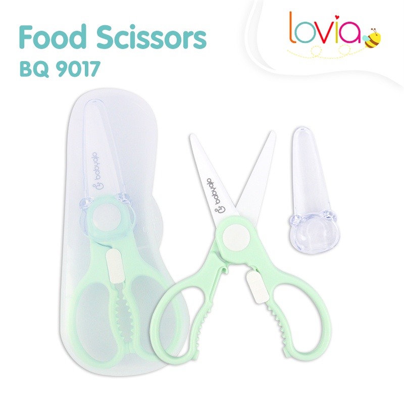 Babyqlo Baby Ceramic Food Scissors / Gunting Makanan Keramik Anak Bayi