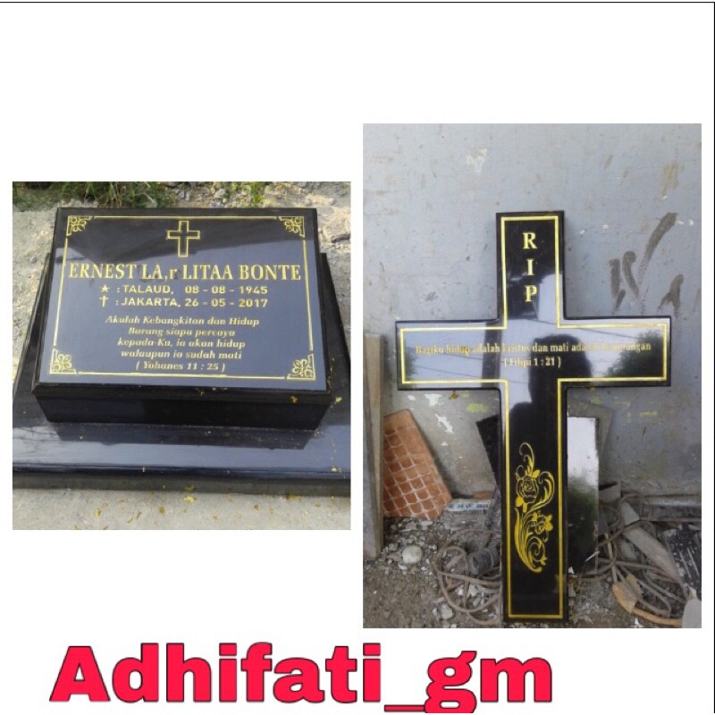 BATU NISAN DAN SALIB PAKET