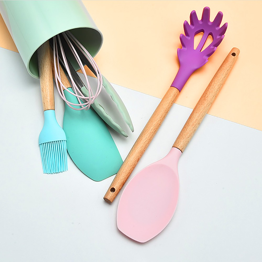 Silicone Spatula 11 Pcs Colourful / Spatula Silikon 11 Set Warna Warni