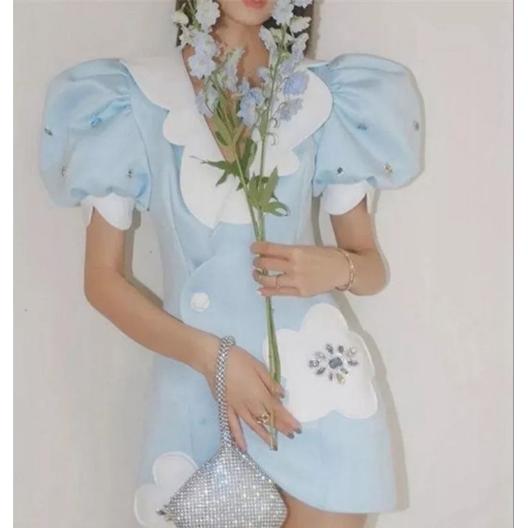 fairy sky blue dress
