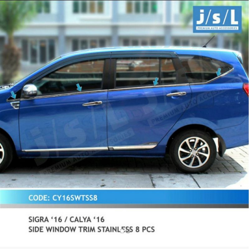 Lis kaca samping calya sigra 8pcs