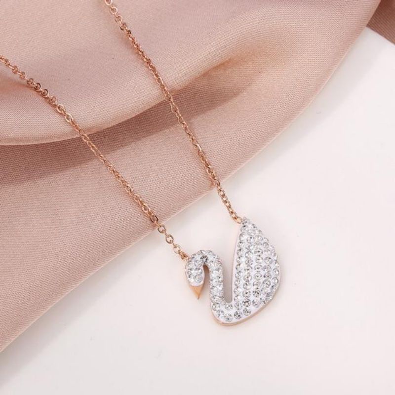 Kalung Angsa Titanium Antikarat Fashion Korea