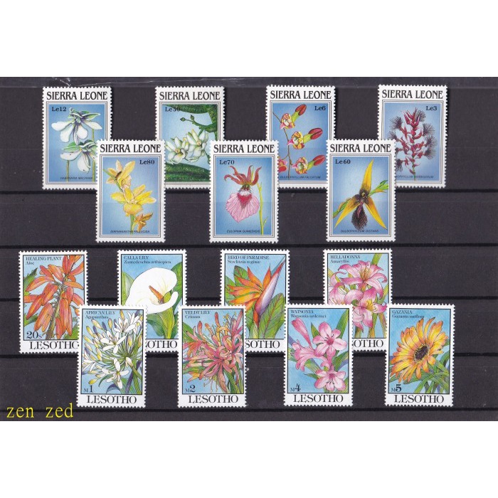 

0325 Prangko / Perangko Tema Flowers / Flora / Orchids Mnh Original