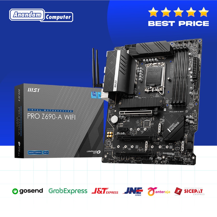 MSI PRO Z690-A WIFI Intel LGA1700, Z690, DDR4 - Alder Lake