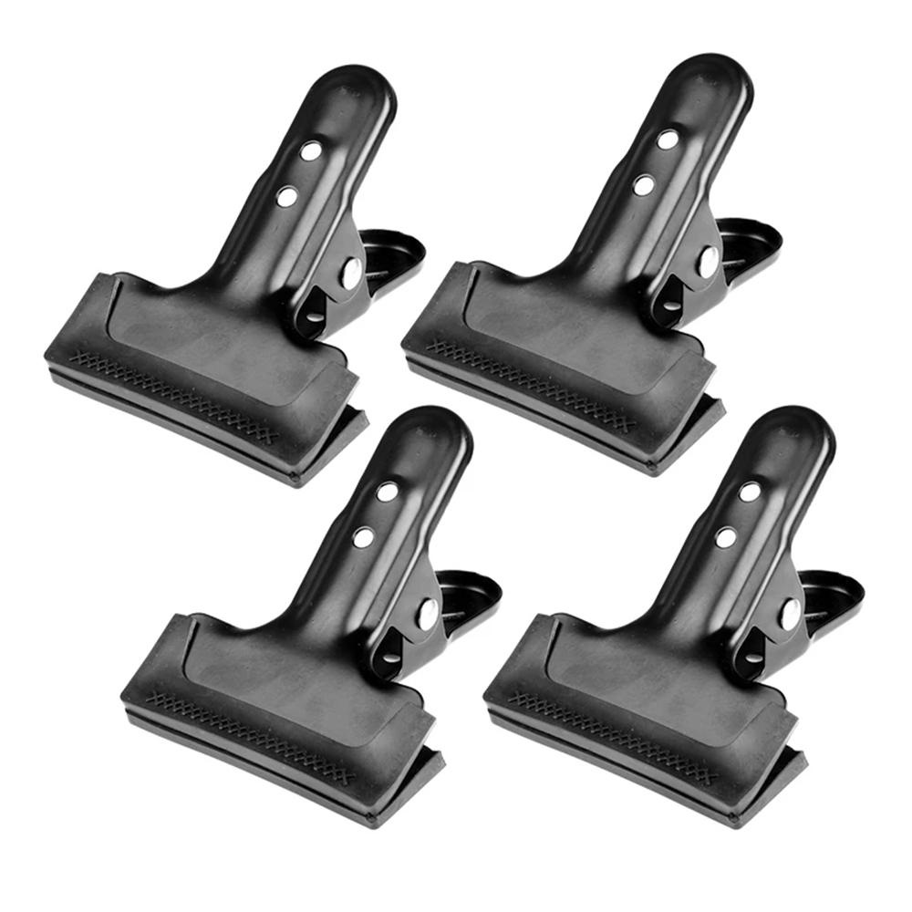 Agustina Backdrop Clamp Heavy Duty 4-Pack Spring Clamp 41/4inch Untuk Foto Studio Bantalan Karet Klip Background