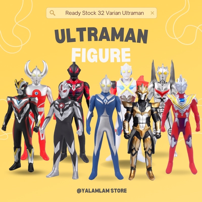 Figure Ultraman Z Belial Gaia Dyna Geed Tartarus Mainan Anak 90an Tartarus Gomora King Tiga Orb