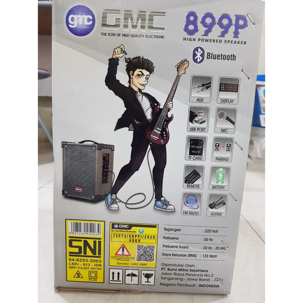 SPEAKER GMC MULTIMEDIA BLUETOOTH 899P + FREE WIRELESS MIC | TERMURAH + GRATIS ONGKOS KIRIM*