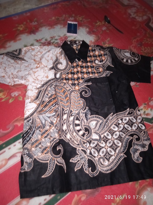 Size M L Xl Xxl Xxxl Bswart Batik Hrb026 Kenongo Hem Pendek Padi Pekalongan M L Xl Batik Pria Murahl