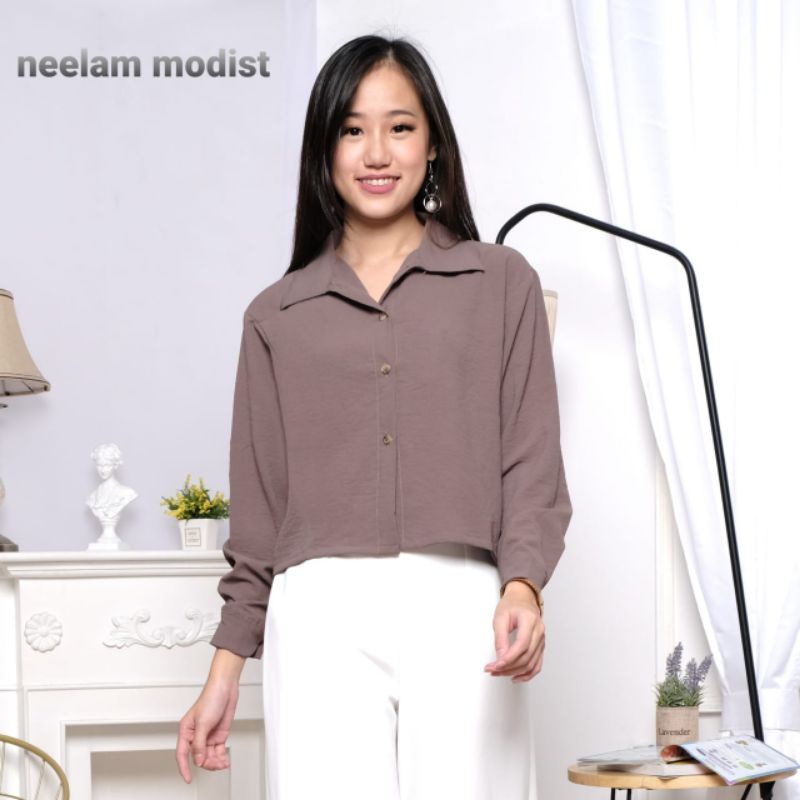 Neelam Blouse Kemeja Crop